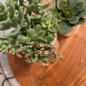 Little words project Letter Bracelet ~ LOVE ~ Adorable ~ NWT